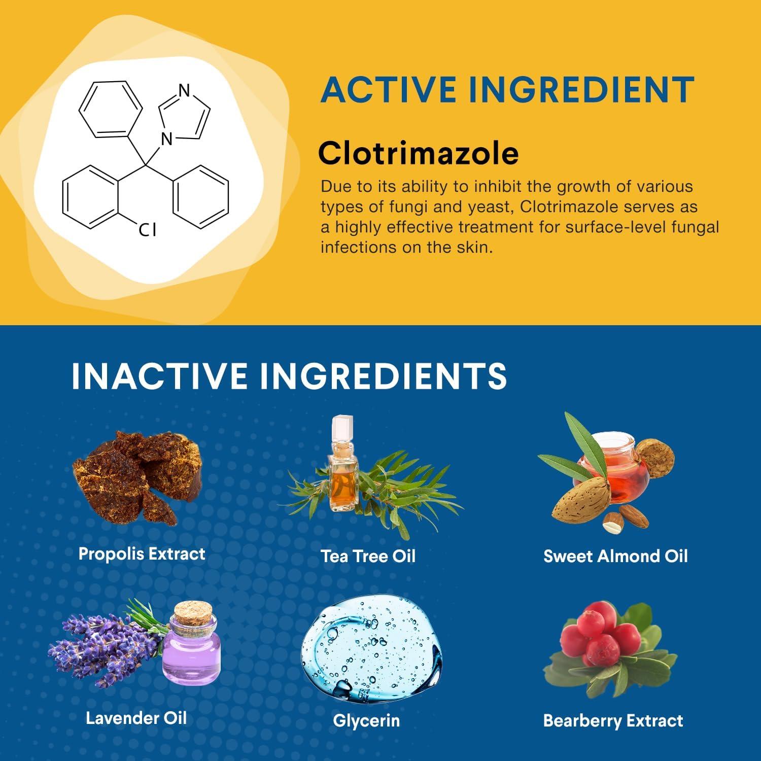OHEAL Fast Acting Ringworm Treatment for Humans Tinea Versicolor