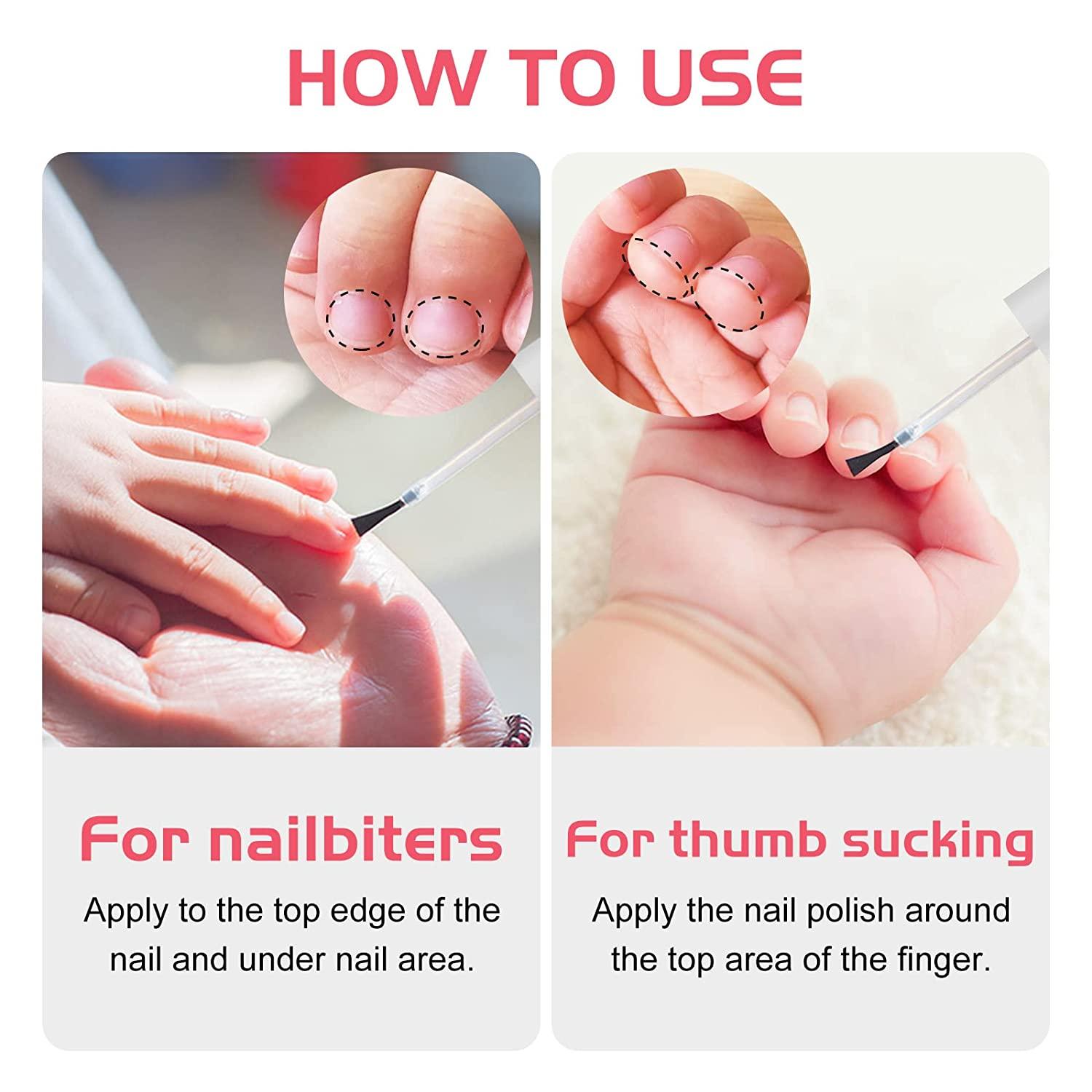 Nail Biting Treatment For Kids - Nail Polish To Help Thumb Sucking Stop For  Kids and Biting Nails, Bitter Taste, Safe & Effective, Easy To Apply,15ML  original