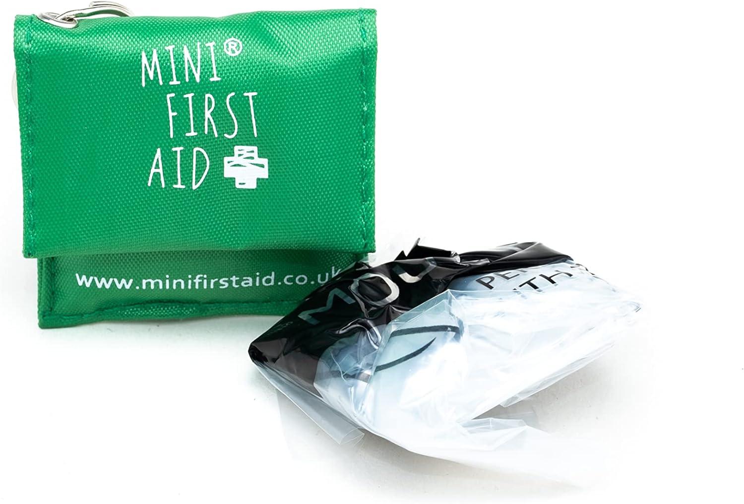 Mini First Aid CPR Mask Keyring Resuscitation Face Shield Keyring