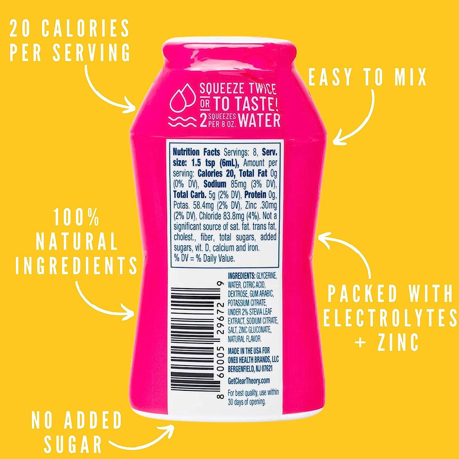 Clear Theory Electrolyte Water Flavoring Drops for Kids Blue