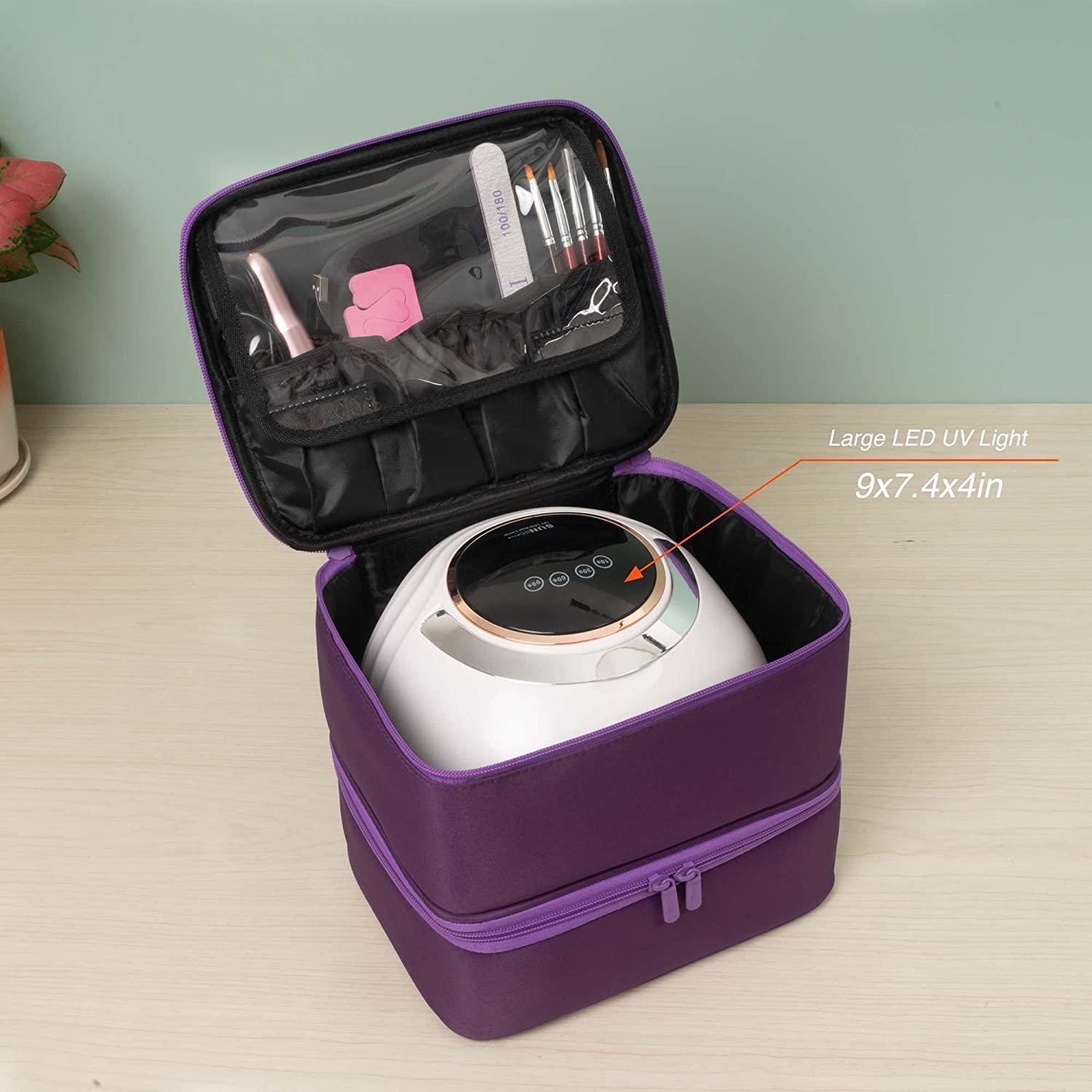 ButterFox Nail Polish Organizer Storage Case, Fits Nail UV Dryer Light