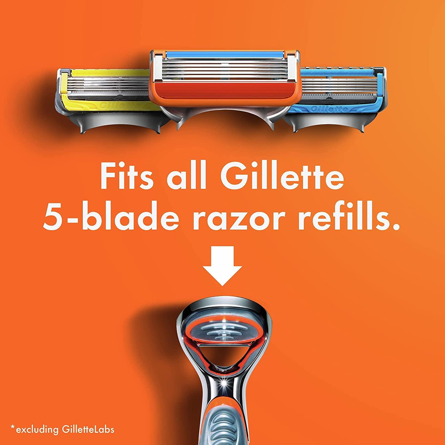 Gillette ProGlide Shield Razor Refills For Men, 8 Razor Blade Refills For FlexBall Razor Handle, 2x Lubrication, Precision Trimmer For Men - 8 Ea