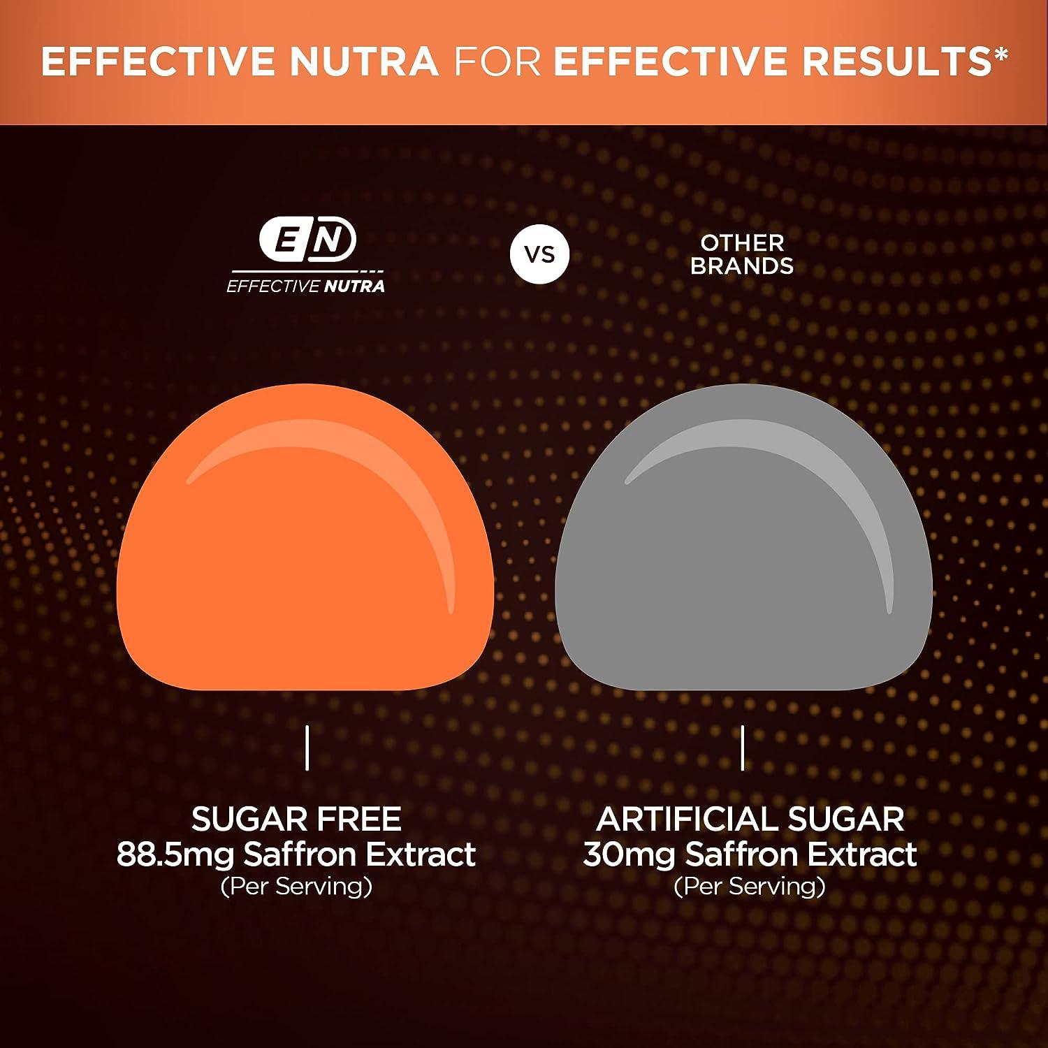 EFFECTIVE NUTRA 5in1 Saffron Gummies Sugar Free Saffron Supplements