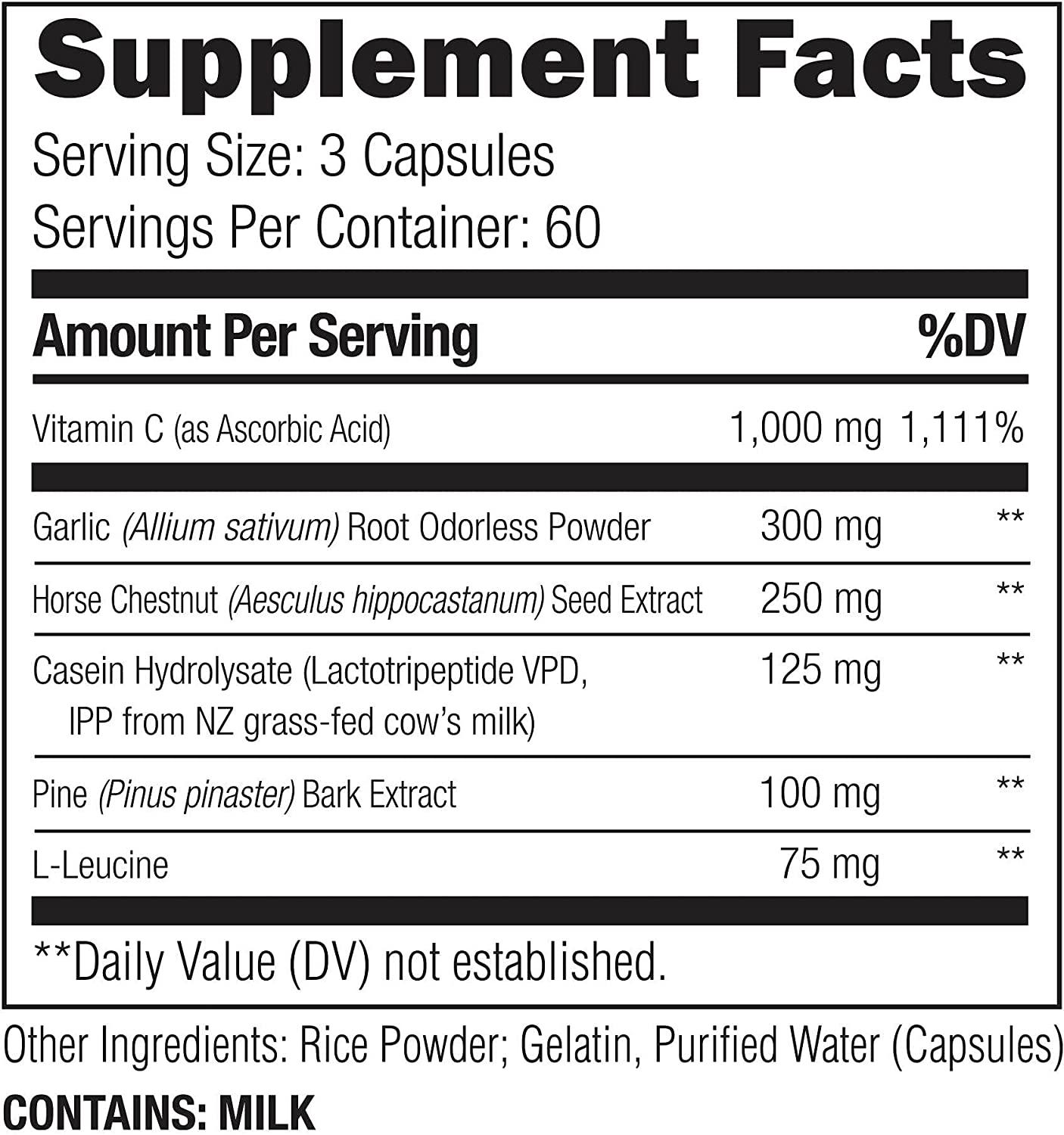 UMZU Redwood Nitric Oxide Booster Capsules 30 Day Supply N.O
