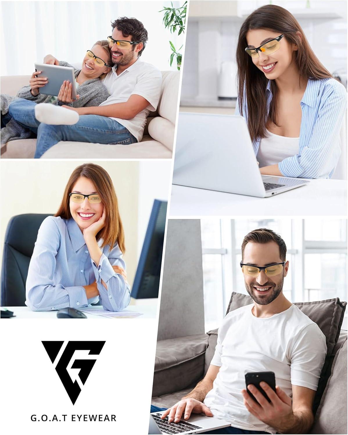 Shop Blue Light Glasses for Men Women UV Protection Anti