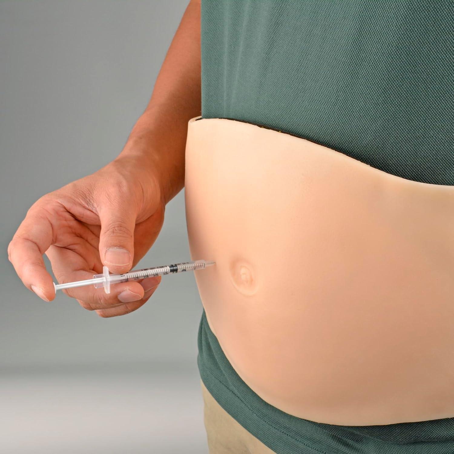 Abdominal Injection Trainer - Adjustable Strap Wearable Simulator for ...