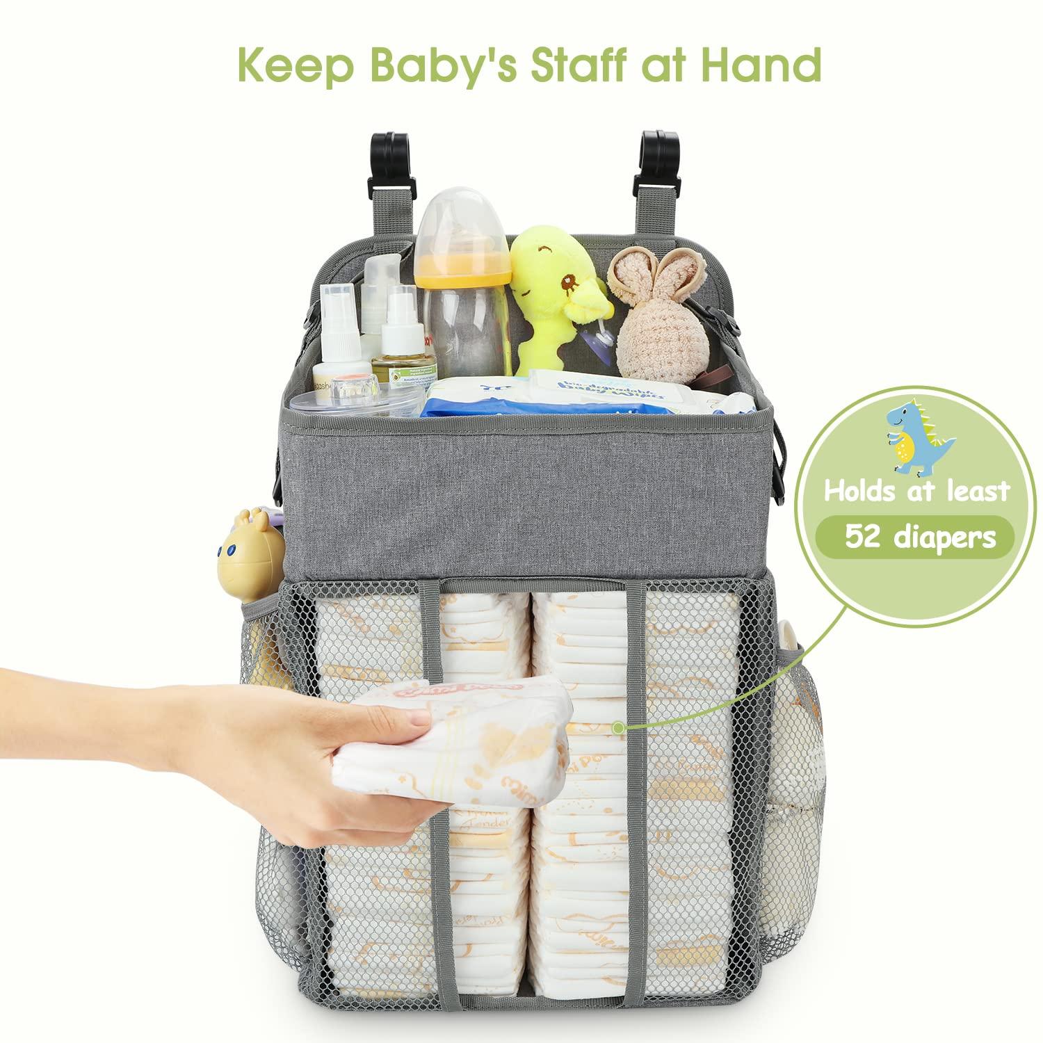 Changing Table Diaper Organizer Baby Hanging Diaper Stacker Nursery