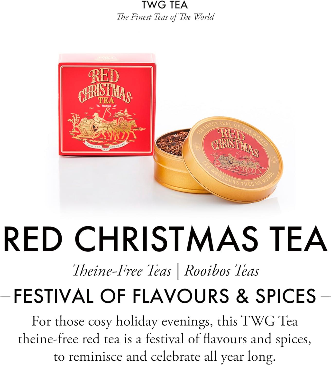 TWG Tea Red Christmas Rooibos Tea with Hibiscus, Orange & Apple