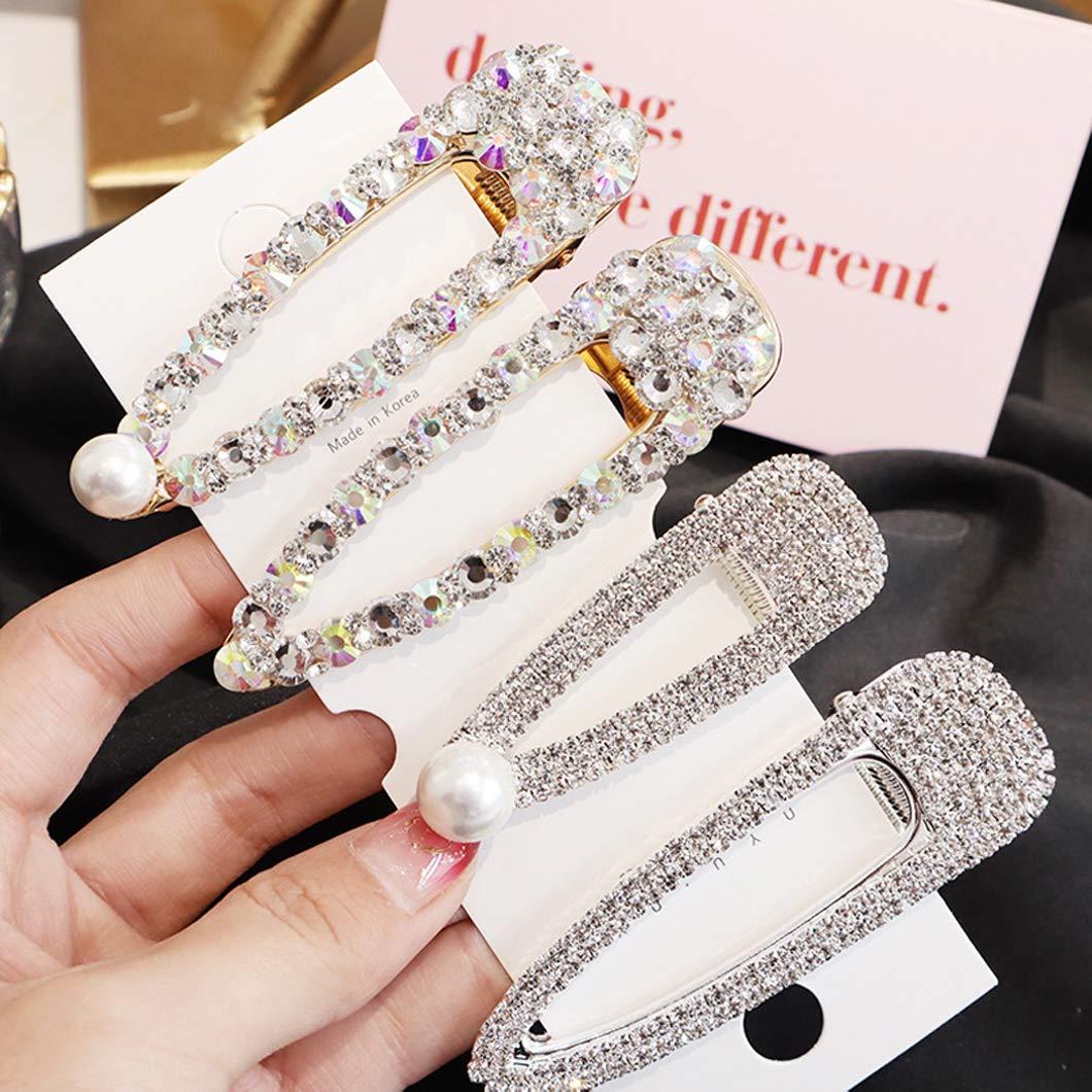 Gold Elf Hair Clip Metal Hair Clips, Rhinestone Hair Claws Fairy Hair Claw Clips For Thick Hair Gold Claw Clip Hair Barrettes Crystal Hairpin Elf Hairclips Shark Clip Hair Accessories