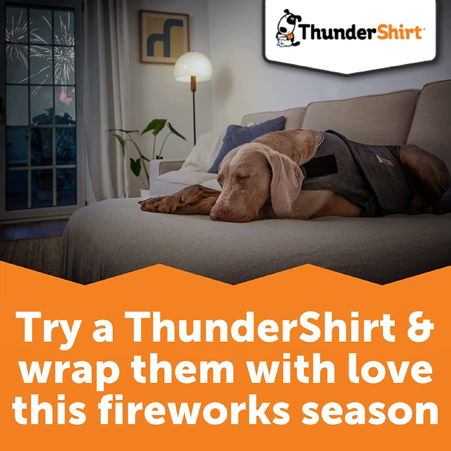 Thundershirt Classic Dog Anxiety Jacket Small Heather Grey