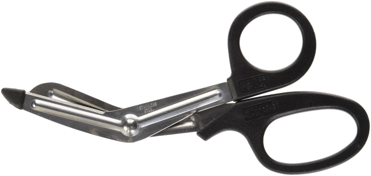 Prestige Medical Bulk 7.5 Inch EMT Utility Scissor, Black, 3.5 Ounce