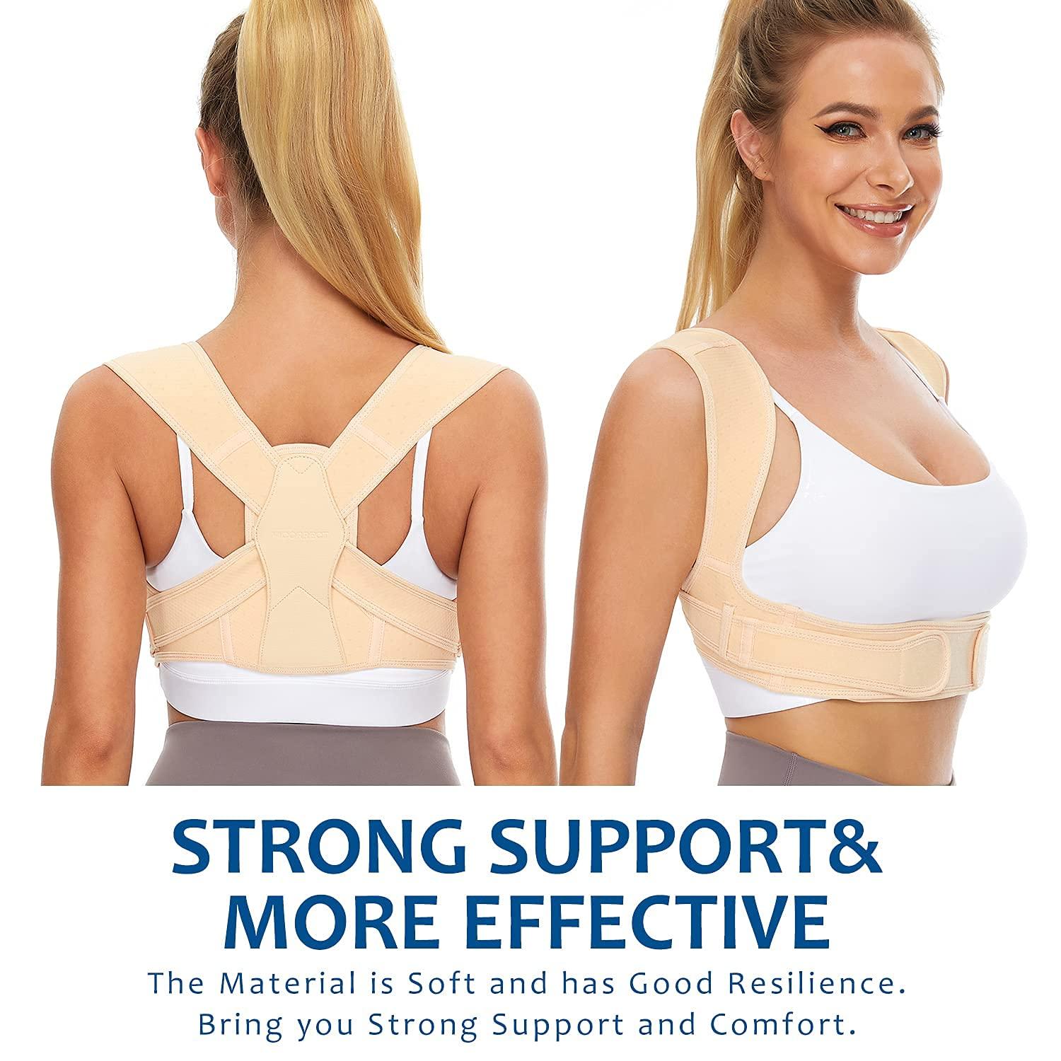 Posture Corrector for Women and Men, Adjustable Upper Back straightener and  Providing Pain Relief from Neck, Shoulder (Small/Medium)