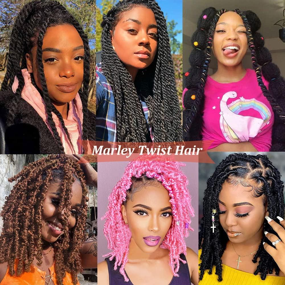 Marley Twist Braiding Hair 8 Packs Cuban Twist Hair Marley Hair