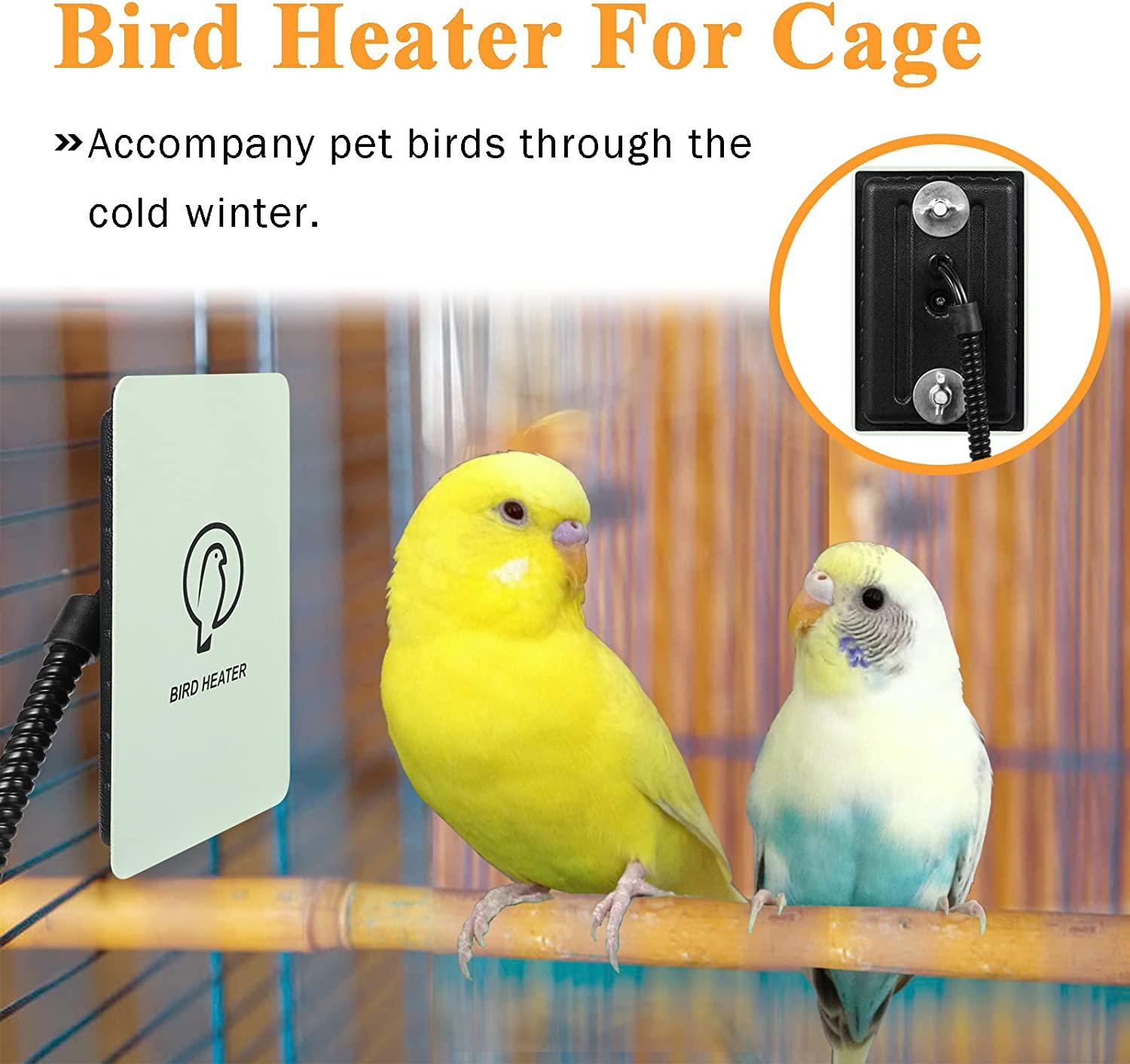 Kokopro Bird Heater for Cage Snuggle Up Bird Warmer for Exotic