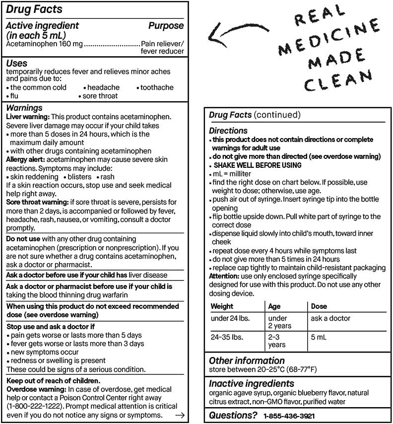 Genexa Infants' Acetaminophen Oral Suspension, for Babies, Temporarily
