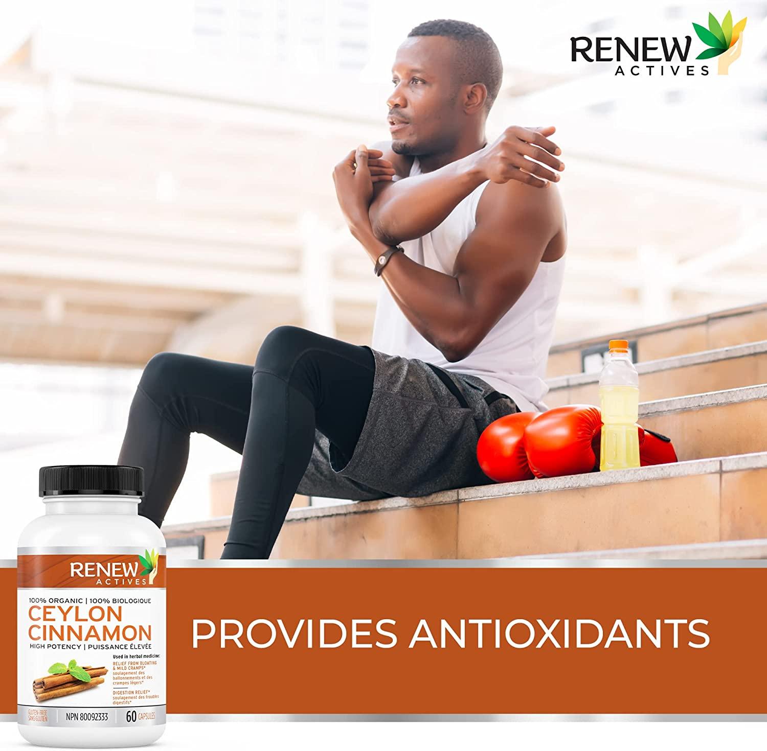 Organic Ceylon Cinnamon Supplement Capsules All Natural Vegan Cinnamon