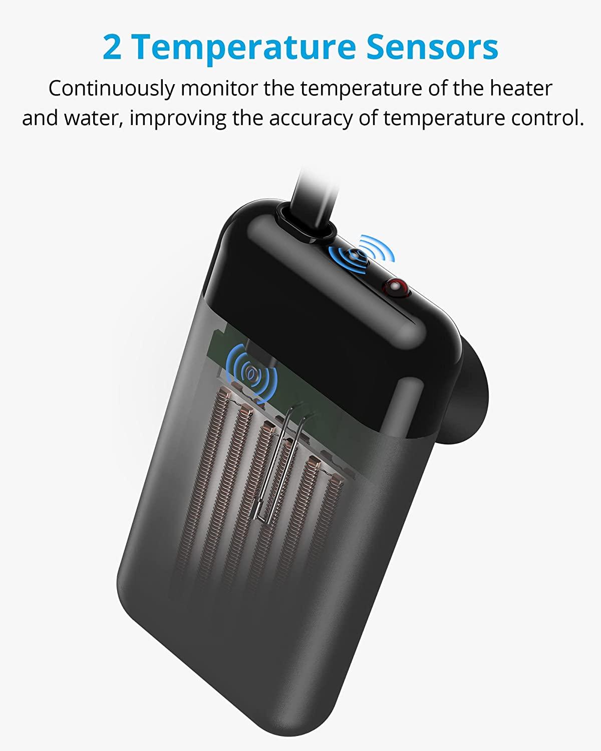 NICREW Mini Aquarium Betta Heater, 15/25/35/50/75W Submersible Fish