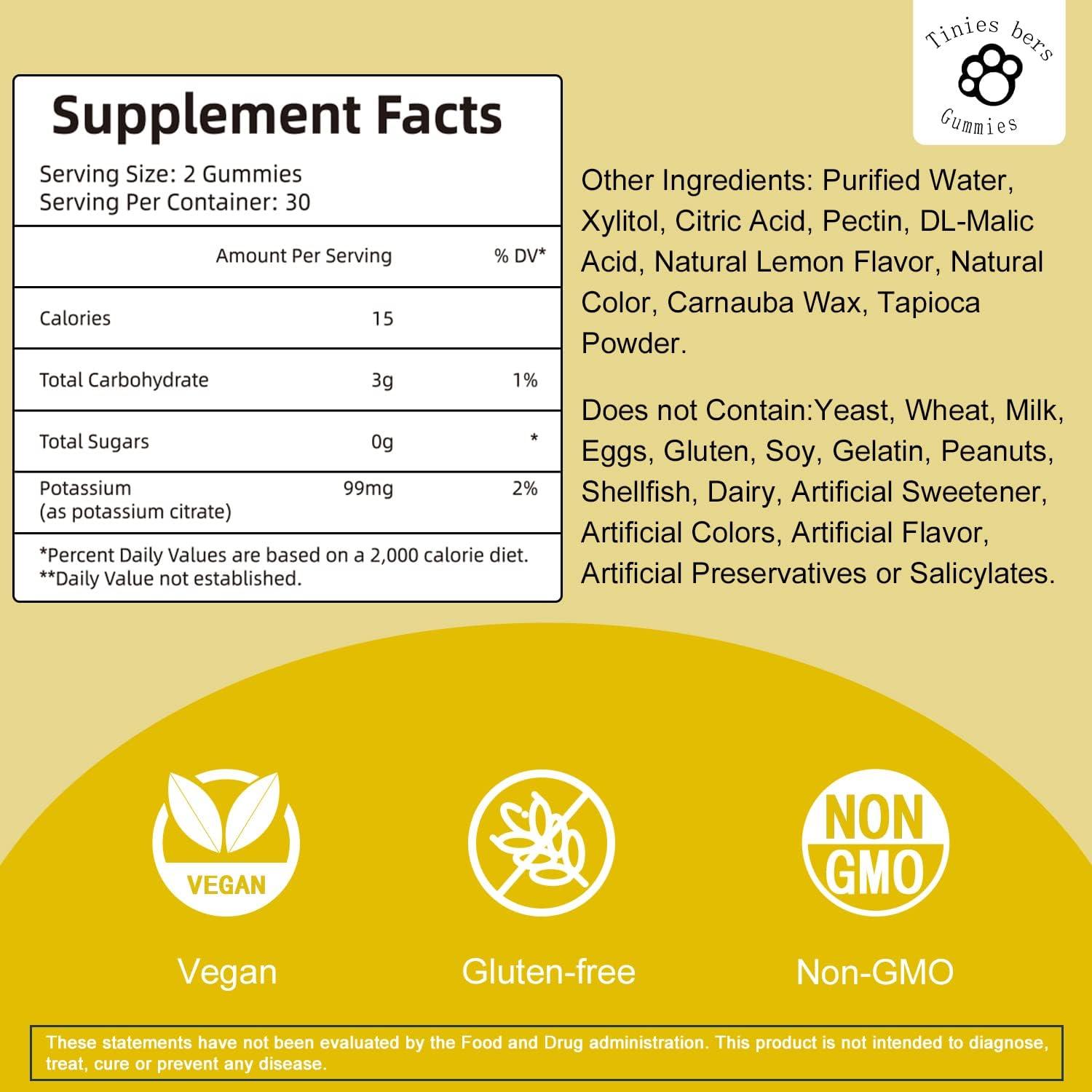 Potassium Citrate Gummies and Potassium Magnesium Glycinate Gummies for