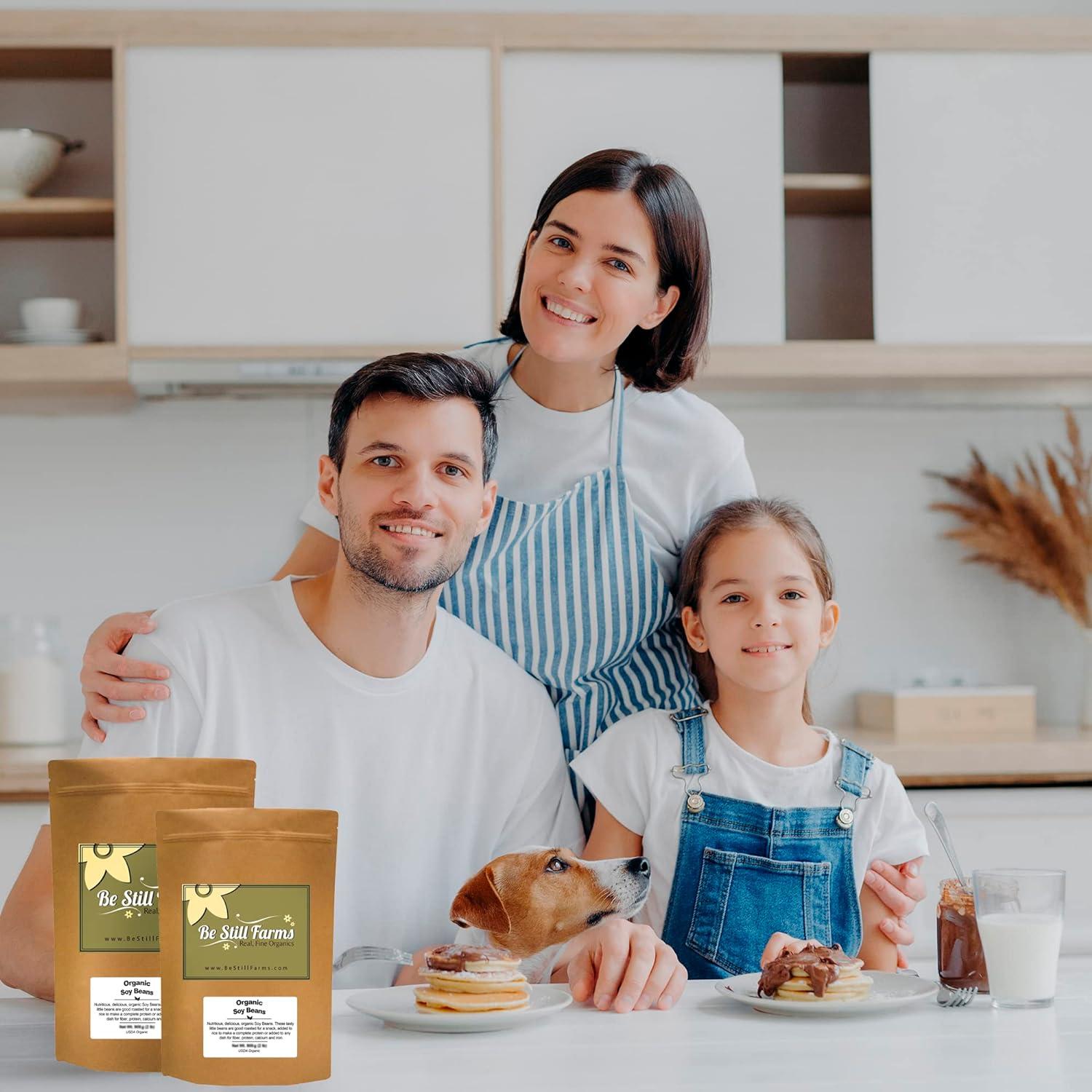 Organic Soybeans Bulk (5 lb) Soy Beans Dry by Be Still Farms aka