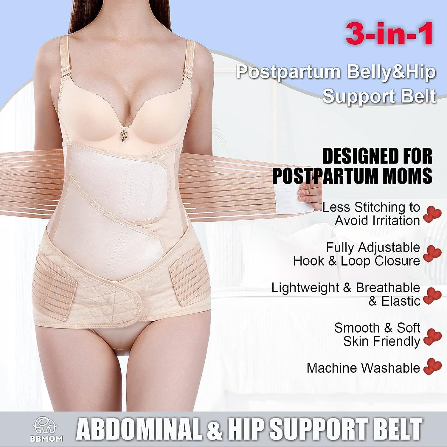 3 En 1 Postpartum Belly Wrap Recovery C Section Ceinture Support