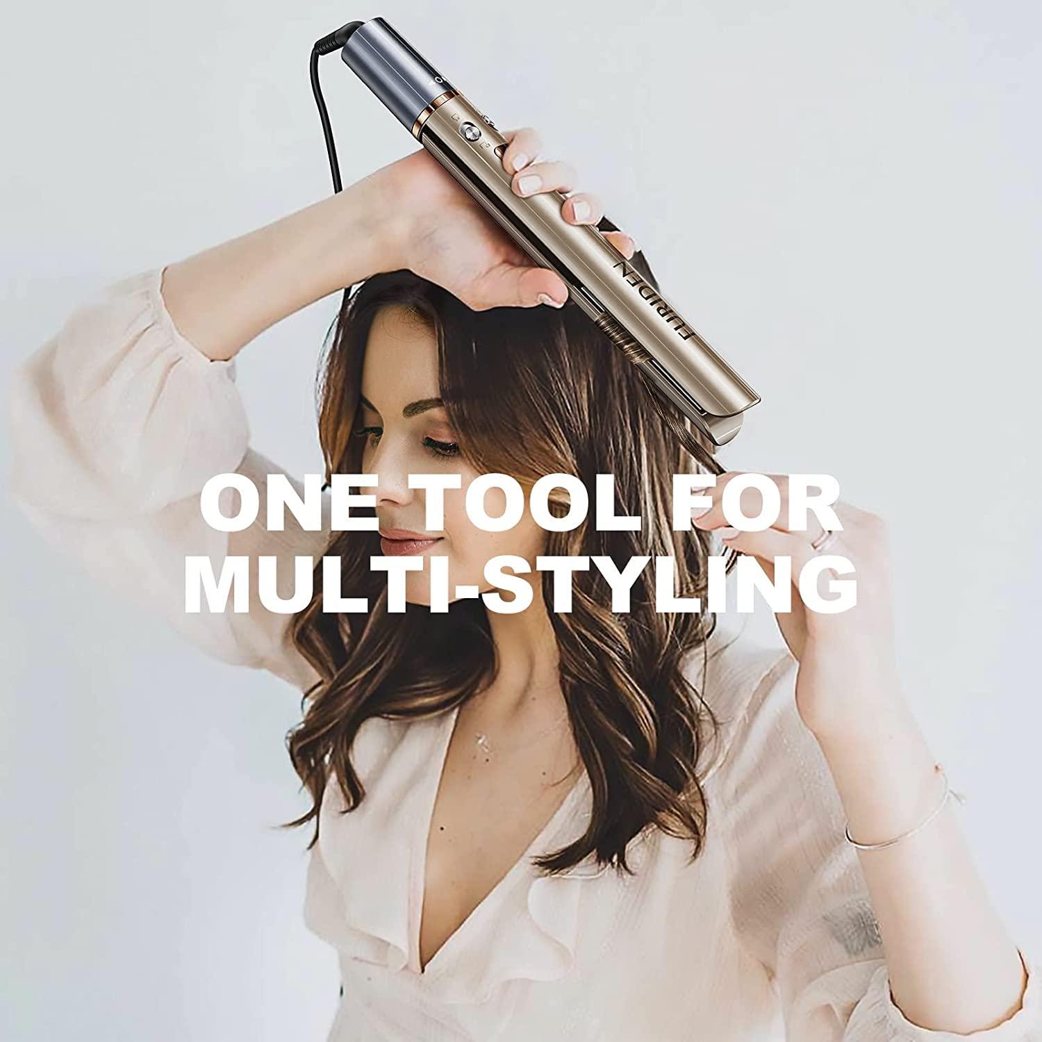 Hair Straightener and Curler 2 in 1, Straightener and Curling Iron in