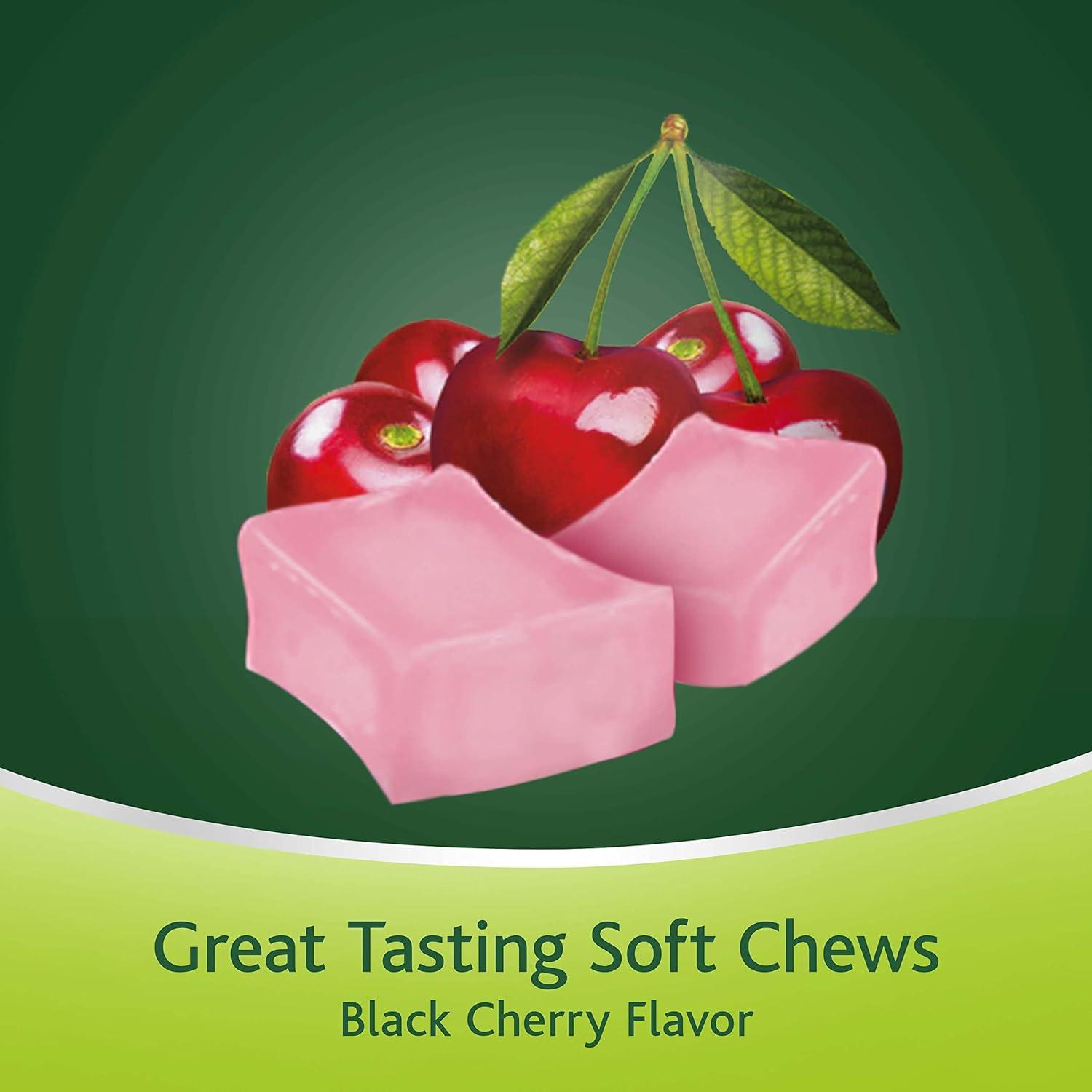 Dulcolax Soft Chews Black Cherry Laxative 60ct Magnesium Hydroxide