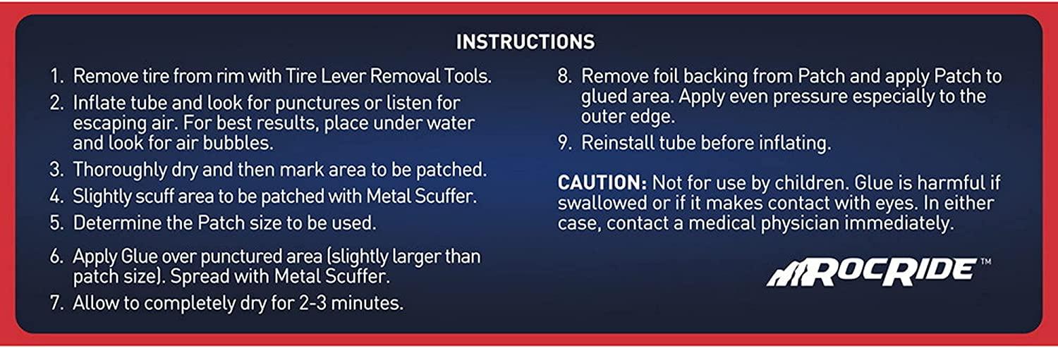 16-PC Inner Tube Patch Bicycle Repair Kit. Also For Inflatable Dinghies