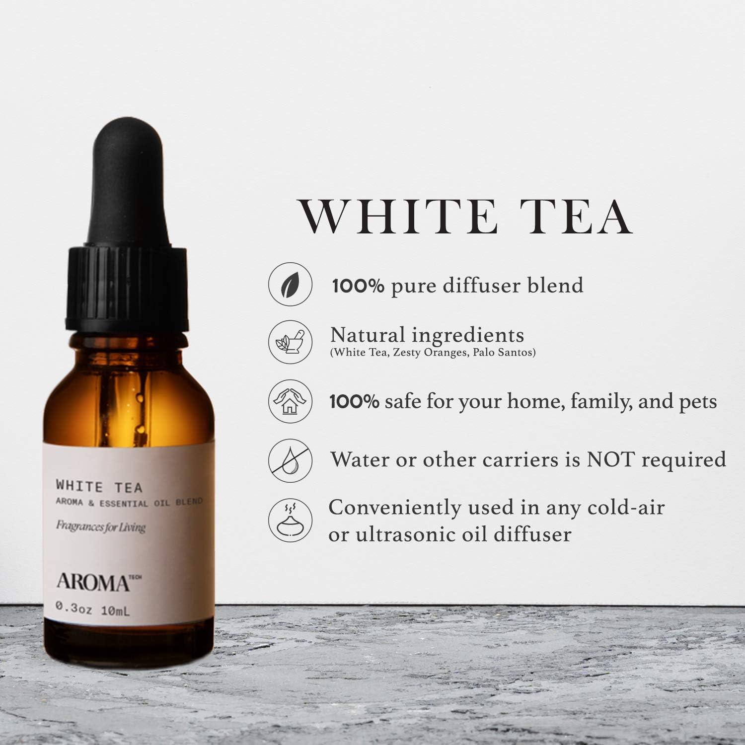 AromaTech White Tea for Aroma Oil Scent Diffusers - 10 Milliliter White Tea  0.33 Fl Oz (Pack of 1)