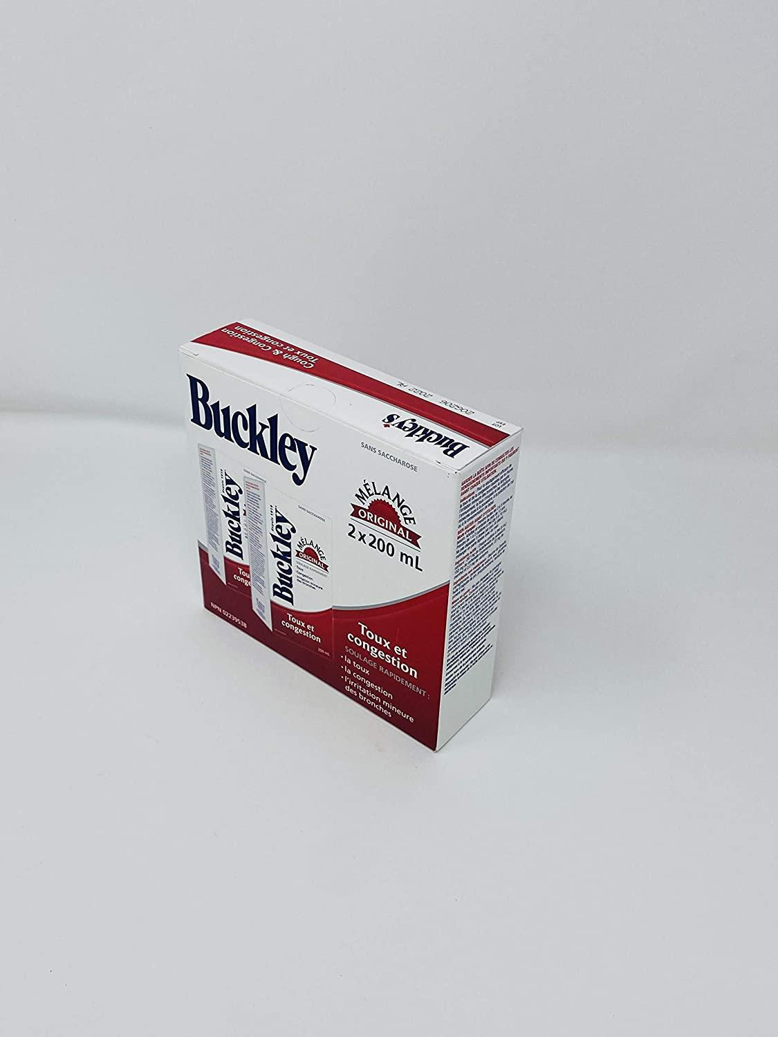 BUCKLEYS Original COUGH CONGESTION Syrup Large 200 ml Size 2 Pack