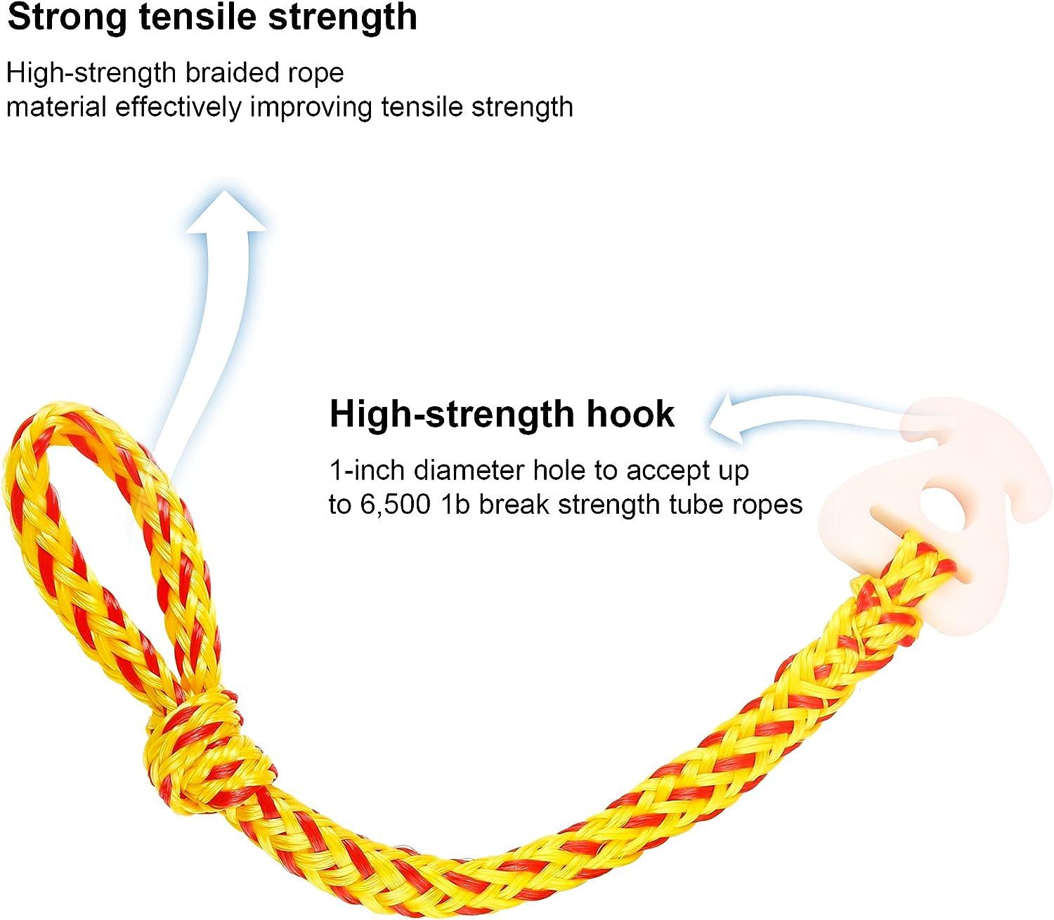 Orange & Yellow Bling Bling Tow Rope Connector for Tubing High