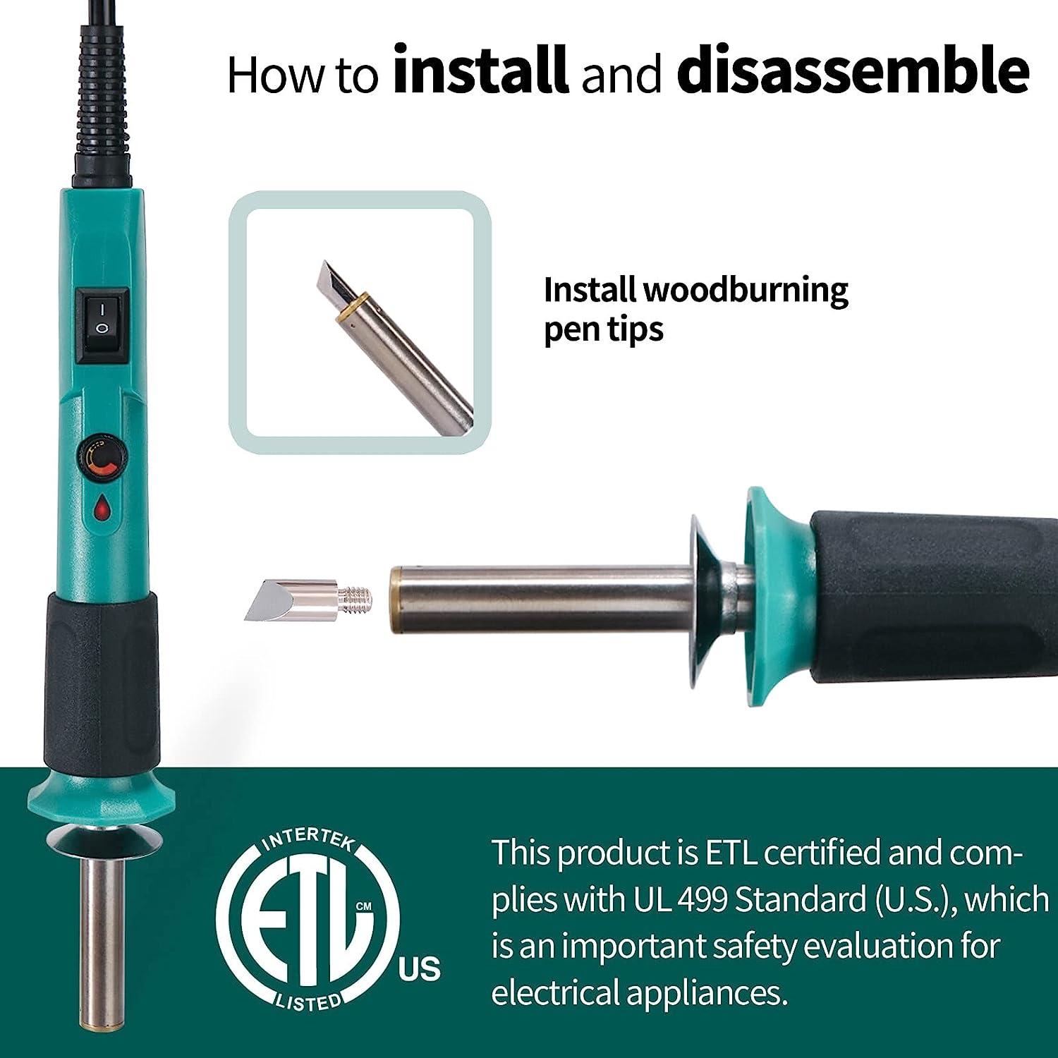 Pyrography Pen Lightweight Heat-Resistant Wood Burning Pen Replacement  Woodburning Pyrography Accessory Tool Kit