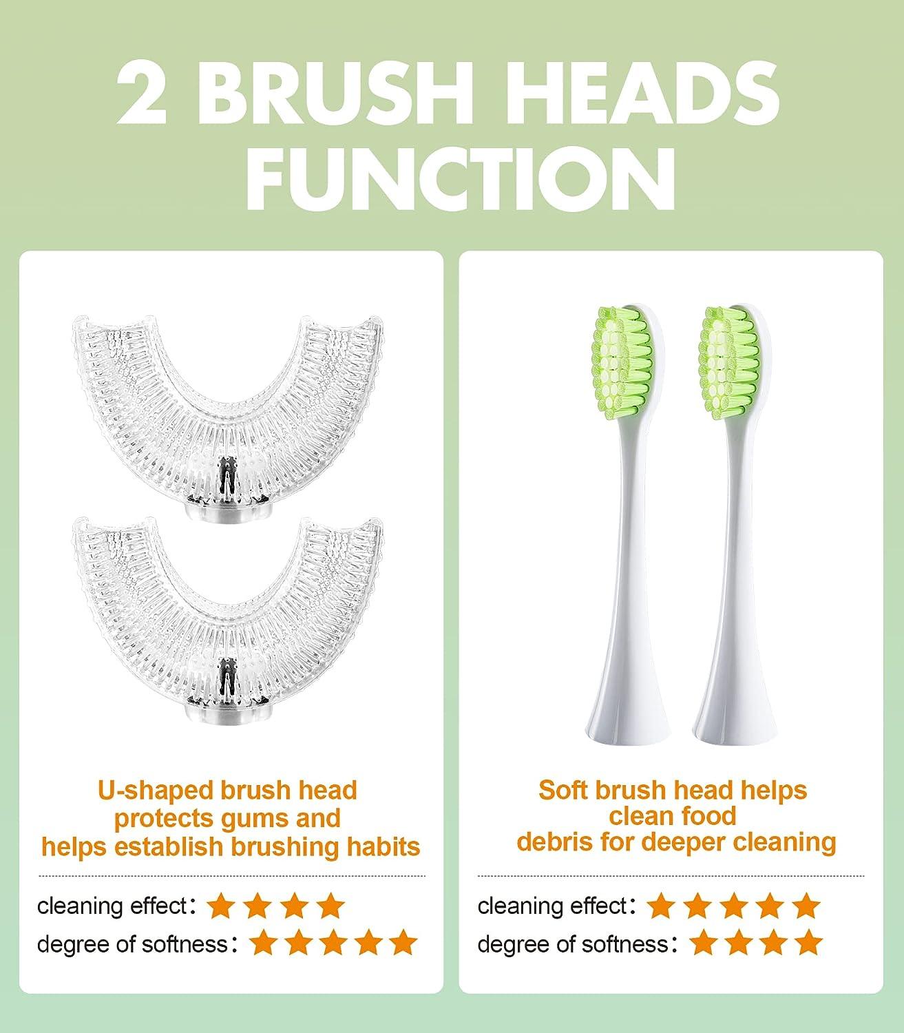 EW East Water Kids Electric Toothbrushes, Toddler Electric U Shaped