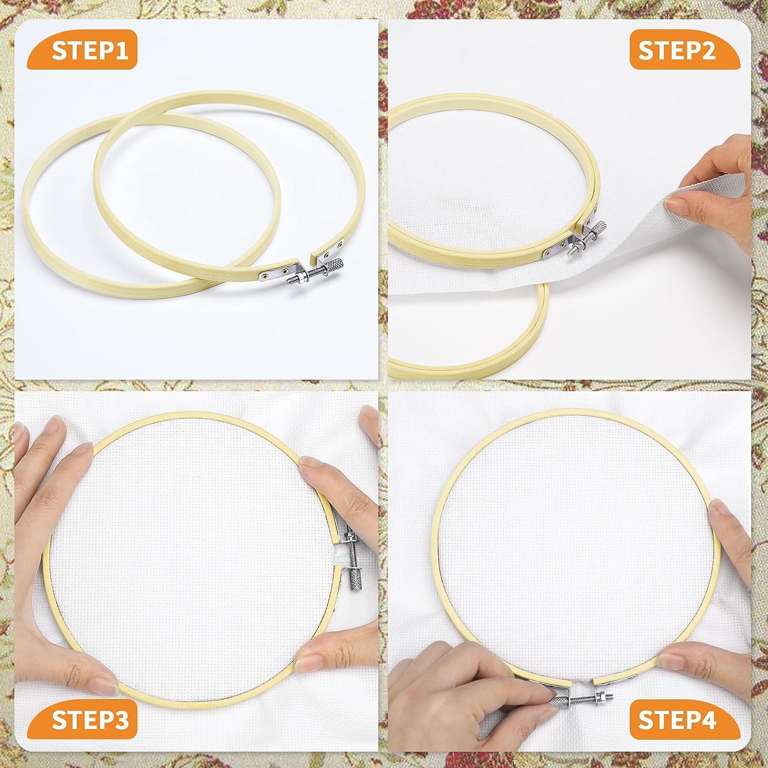 10-40cm DIY Embroidery Hoop Tool Art Craft Cross Stitch Chinese Traditional  Circle Round Bamboo Frame