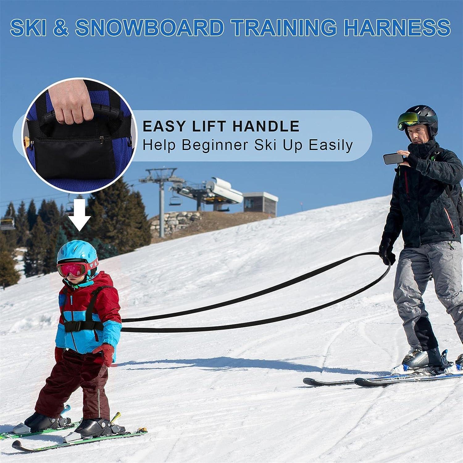 Ski and Snowboard Training Harness for Kids, Ski Harness with Removable Leash and Bag, Speed