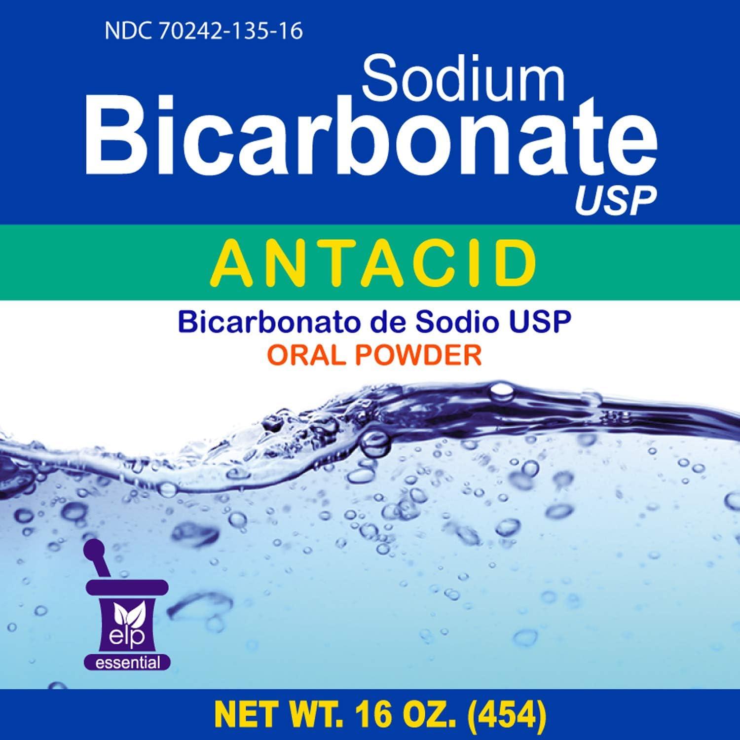Sodium Bicarbonate Antacid Oral Powder USP 4 oz Pack of 2 Bottles