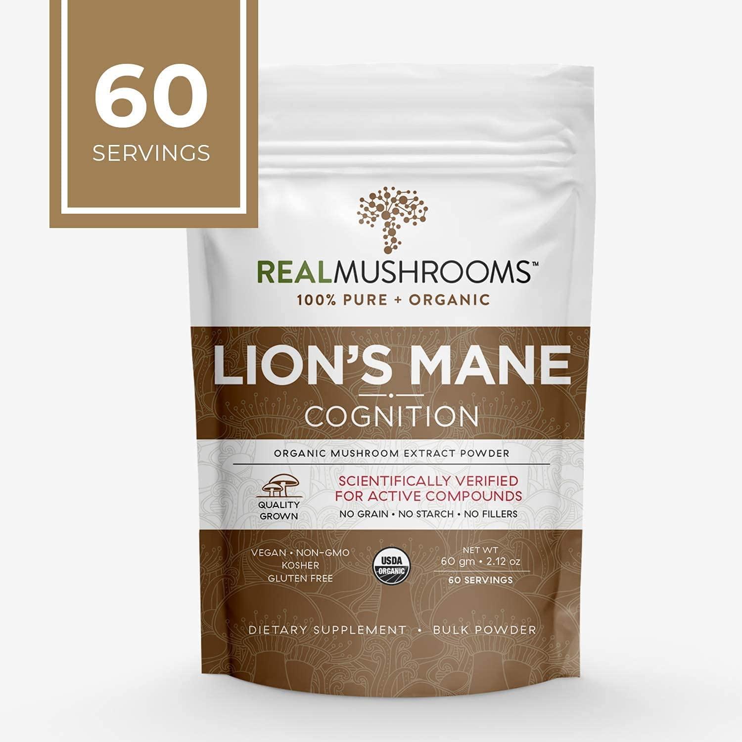 Grass & Co. FOCUS Lion's Mane Mushrooms Powder 100g - View #2