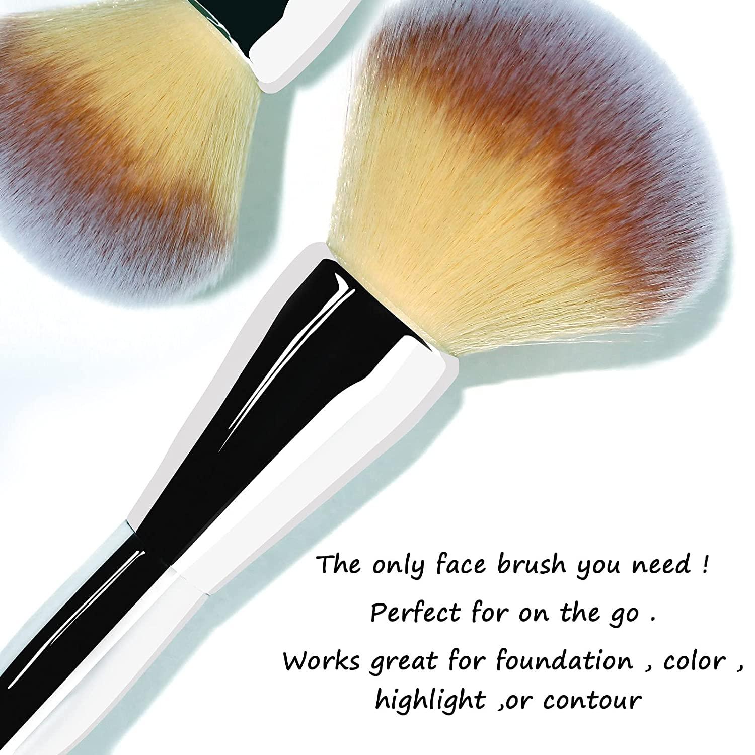 2pcs/set Big size Powder Makeup brushes + Flame Foundation brush
