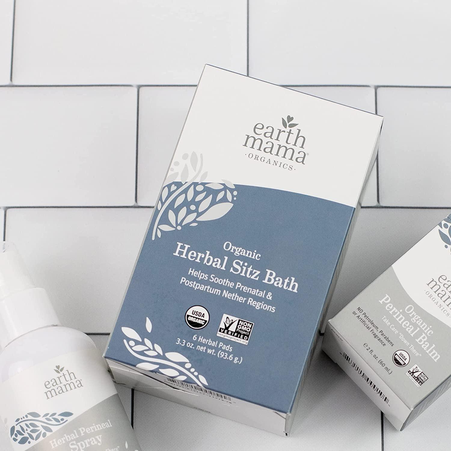 Organic Herbal Sitz Bath by Earth Mama Soothing Perineal Soak for Pregnancy and Postpartum