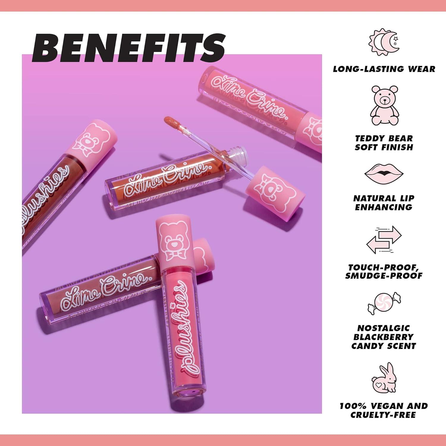 Lime Crime Plushies Soft Matte Lipstick Jam (Deep Red