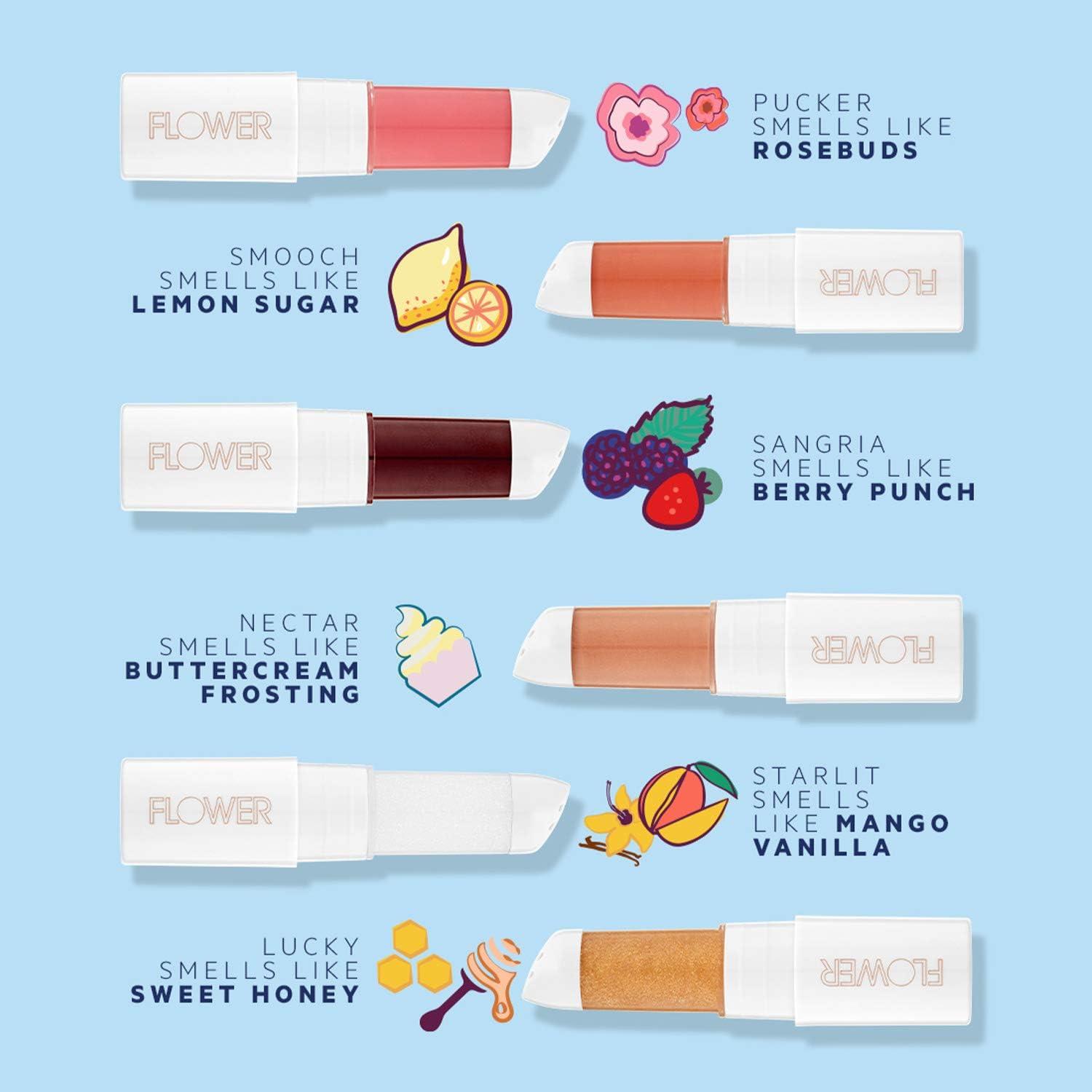 FLOWER BEAUTY Petal Pout Lip Mask Hydrating Tinted Balm with Mango