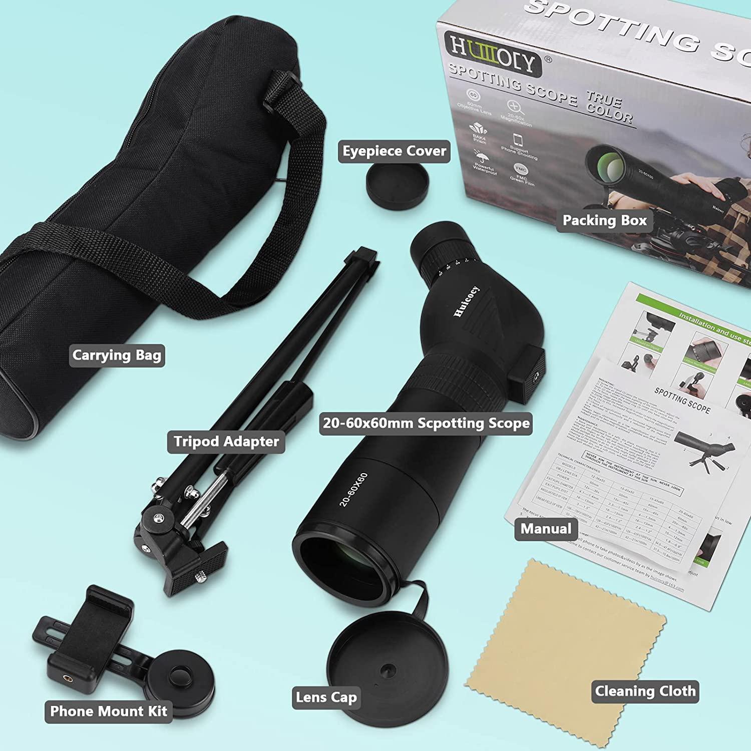 Huicocy spotting scope clearance
