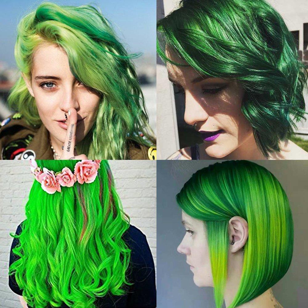 Green Hair Wax Color, SOVONCARE Temporary Hair Dye Wax Natural Instant