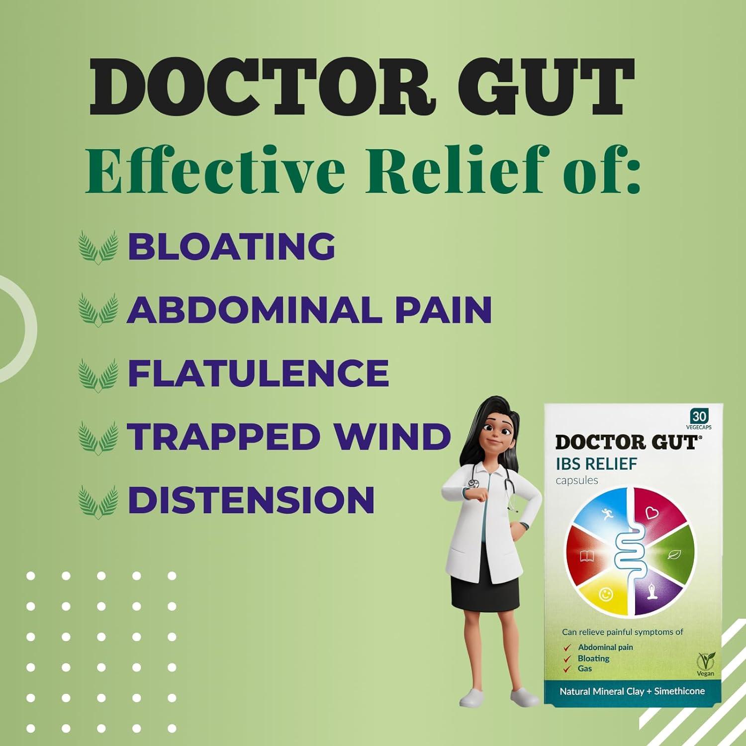 Doctor Gut IBS Relief 15 caps Removes harmful substances that cause