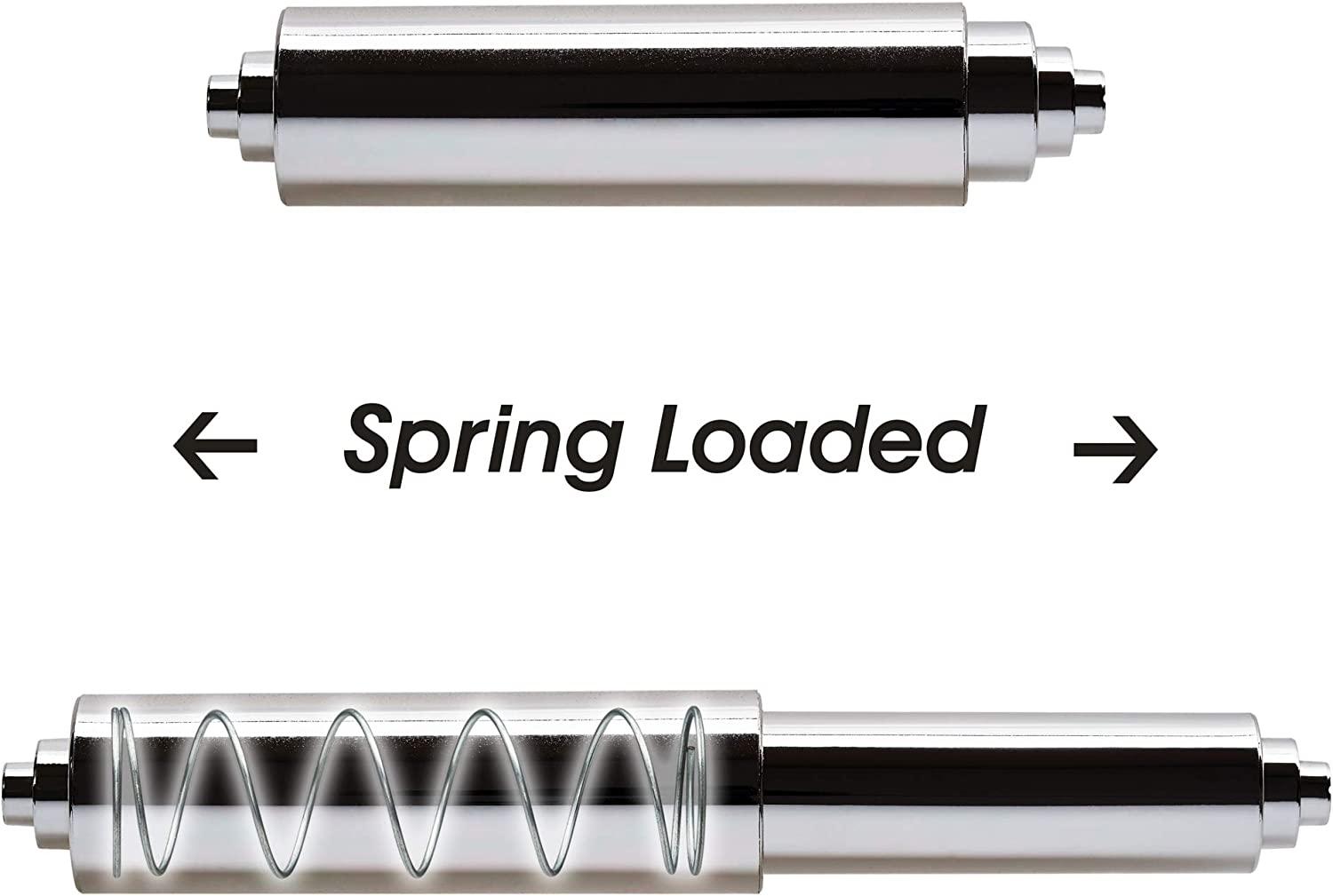 Universal Plastic Spring Loaded Toilet Paper Roll Holder Replacement