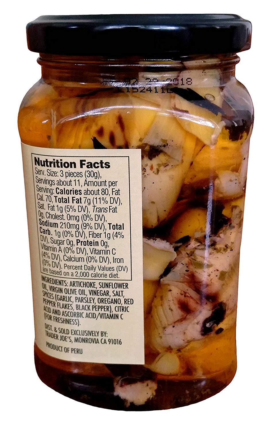 Trader Joes Grilled Artichokes Halves (2 Pack Total of 24oz)