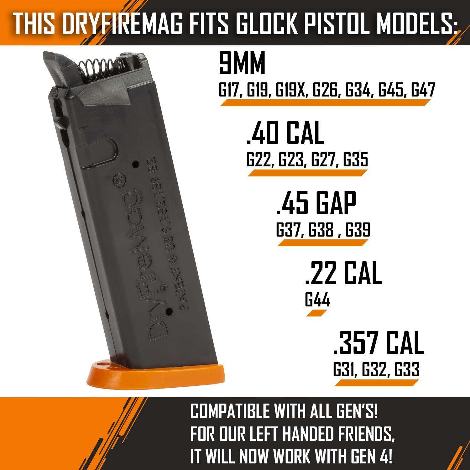 DRYFIREMAG Training Magazine for Glock Audible & Tactile Simulation Home Safe Dry Fire