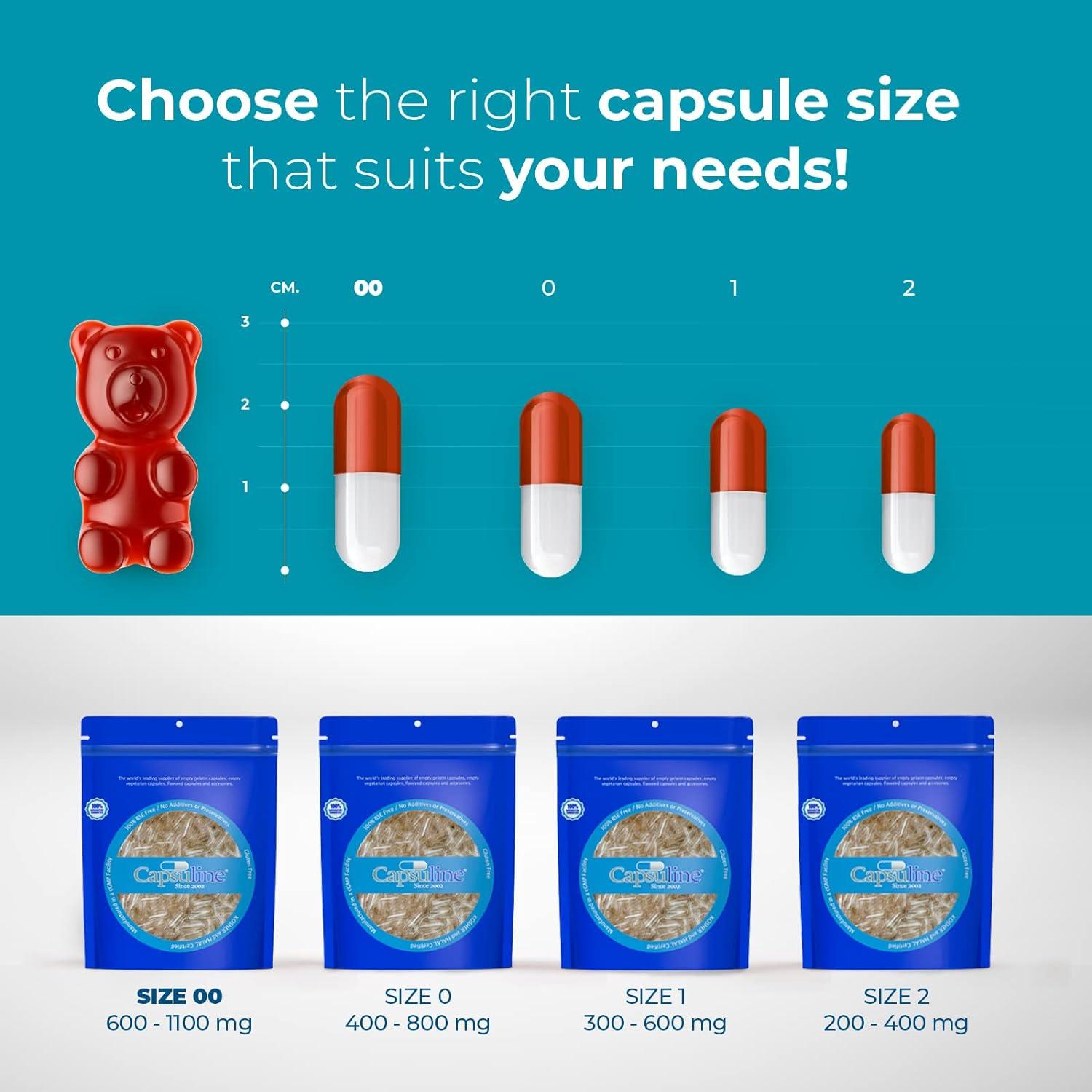Empty Capsules Size 000 - Clear Gelatin Capsule Empty (100 Count) With - View #10