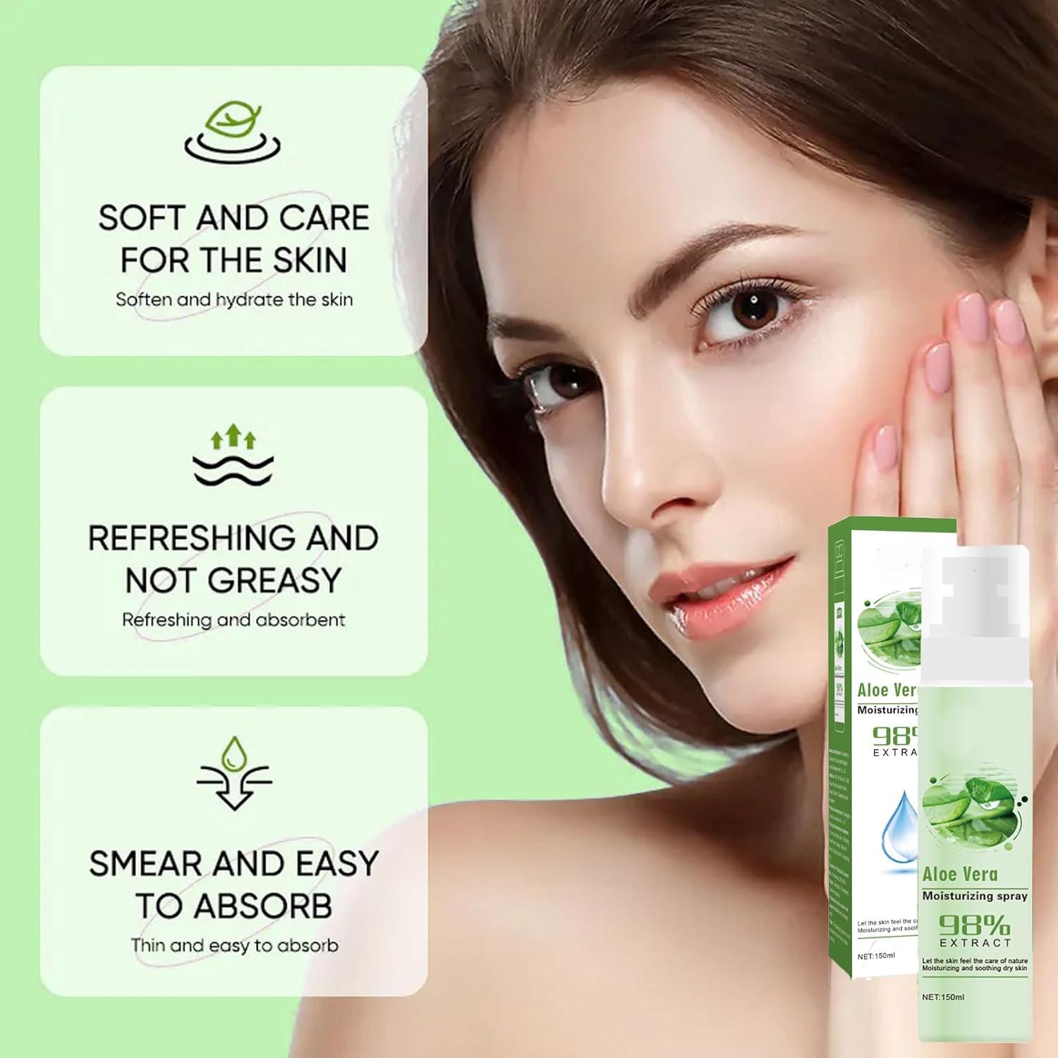 Aloe Vera Face Toner Moisturizing Spray Make Up Setting Spray for Face Aloe  Facial Spray for