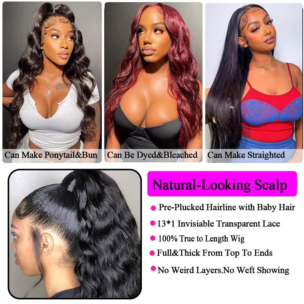 10 Inch Body Wave Lace Front Wig 100% Unprocessed Human Hair