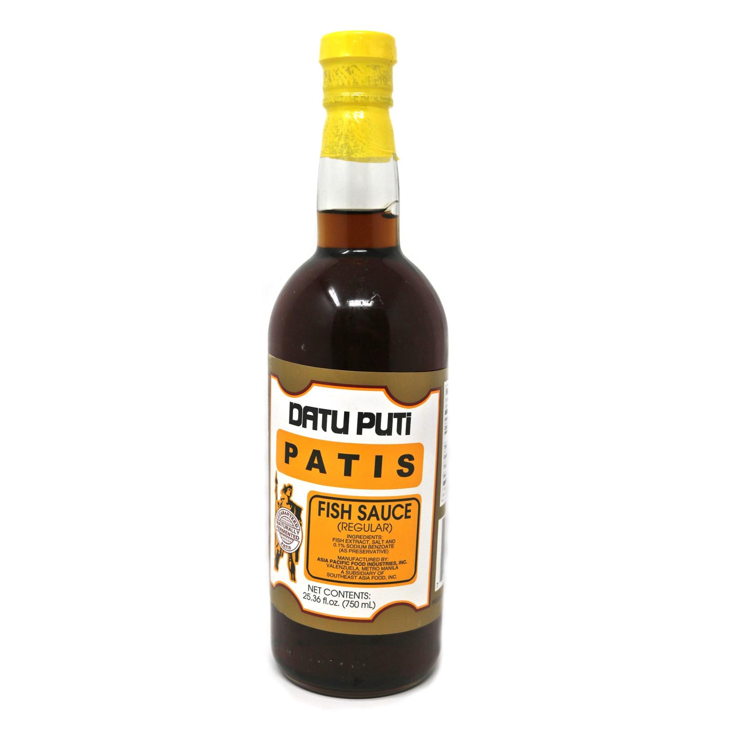 Datu Puti Patis Fish Sauce 25.36 Fl Oz / 750 Ml - Pack of 2 | Authentic ...